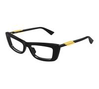 Bottega Veneta BV1449O 006 Woman Optical frames Acetate Black Transparent Squared