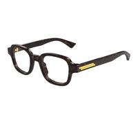 Bottega Veneta BV1462O 007 Man Optical frames Acetate Havana Transparent Squared