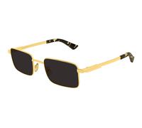 Bottega Veneta BV1469S 001 Unisex Sunglasses Metal Gold Grey Squared