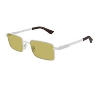 Bottega Veneta BV1469S 003 Unisex Sunglasses Metal Silver Squared