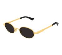 Bottega Veneta BV1470S 001 Unisex Sunglasses Metal Gold Grey Round