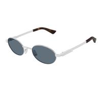 Bottega Veneta BV1470S 002 Unisex Sunglasses Metal Silver Blue Round