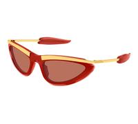 Bottega Veneta BV1477S 005 Woman Sunglasses Acetate Red Orange Cat Eye