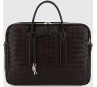 BOTTEGA VENETA Getaway Intrecciato Calfskin Briefcase with Knot Charm Detail