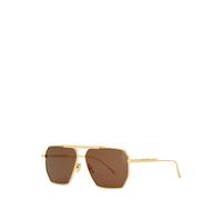 Bottega Veneta Gold-tone Aviator-style Sunglasses, Sunglasses, Metal