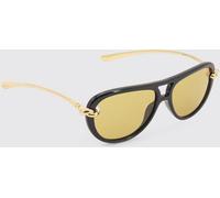 BOTTEGA VENETA Knot Aviator Sunglasses in Metal and Acetate - Size: OS - female