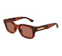 Bottega Veneta Man Bottega Veneta BV1411S 002 Sunglasses Acetate Havana Red Squared