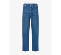 Bottega Veneta Mens Bottega Veneta Washed Wide-Leg Cotton Denim Jeans Mid Blue 42