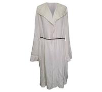 Bottega Veneta Women's Preloved Belt Dress in Off-White Silk in Ecru | Size: 44