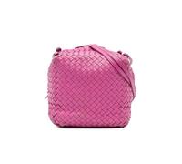 Bottega Veneta Women's Preloved Nappa Intrecciato Cube Crossbody Bag in Pink