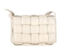 Bottega Veneta Preloved Padded Cassette Bag In White Lambskin Leather In Ecru Ecru One Size