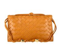 Bottega Veneta Preloved Trio Intrecciato Shoulder Bag In Brown Lamb Leather In Light Brown Light Brown