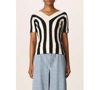 BOTTEGA VENETA ribbed and striped knit v-neck sweater - Size: L - female