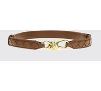 BOTTEGA VENETA Smooth Leather Belt with Metal Buckle - Size: 90 - female