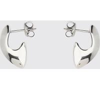BOTTEGA VENETA Sterling Silver Drop Earrings with Butterfly Closure - Size: OS - female