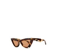 Bottega Veneta Tortoiseshell Cat-eye Sunglasses - Brown - One Size