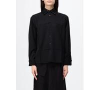 BOTTEGA VENETA Twill Shirt with Leather Collar - Size: 42 - female