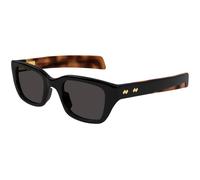 Bottega Veneta Unisex Bottega Veneta BV1393S 001 Sunglasses Acetate Black Grey Squared