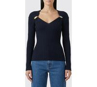BOTTEGA VENETA V-Neck Sweater with Metal Plaques - Size: XS - female