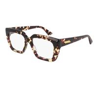 Bottega Veneta Woman Bottega Veneta BV1032O 002 Optical frames Acetate Havana Transparent Squared