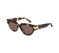Bottega Veneta Woman BV1035S 002 Sunglasses Acetate Havana Brown Cat Eye Normal