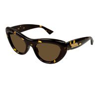 Bottega Veneta Woman BV1282S 002 Sunglasses Acetate Havana Brown Cat Eye