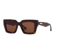 Bottega Veneta Woman Sunglass BV1212S - Frame color: Tortoise, Lens color: Brown