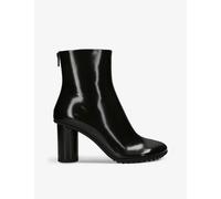 Bottega Veneta Womens Black Atomic Almond-toe Leather Heeled Ankle Boots Eur 36 / 3 Uk Women
