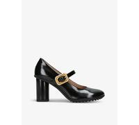 Bottega Veneta Womens Black Atomic Block-heel Leather Mary Jane Shoes Eur 36 / 3 Uk Women