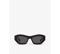 Bottega Veneta Womens Black Bv1221s Cat-eye Acetate Sunglasses 5.4cm