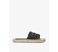 Bottega Veneta Womens Black Jack Intrecciato-weave Leather Espadrilles Eur 38/5 Uk Women