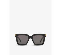 Bottega Veneta Womens Bottega Veneta Bv1005S Square-Framed Acetate Sunglasses Black