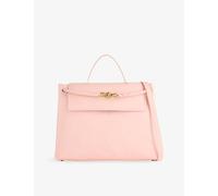 Bottega Veneta Womens Bottega Veneta Ciao Ciao Large Leather Top-Handle Bag Rose-Muse Brass