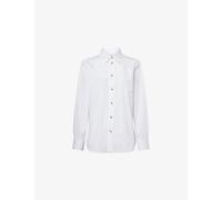 Bottega Veneta Womens Bottega Veneta Knot Regular-Fit Cotton Shirt White 12