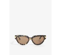 Bottega Veneta Womens Brown Bv1035s Acetate Cat’s Eye Sunglasses 145mm
