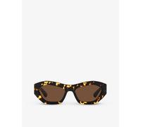 Bottega Veneta Womens Brown Bv1221s Cat-eye Tortoiseshell Acetate Sunglasses 5.4cm