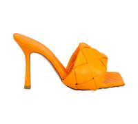 Bottega Veneta Womens Lido Mule orange Lamb Leather - Size 36.5 EU/IT