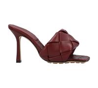 Bottega Veneta Womens Lido Mule red Lamb Leather - Size UK 4