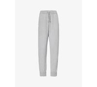 Bottega Veneta Womens Light Grey Melange Tapered-leg High-rise Cashmere-blend Jogging Bottoms S