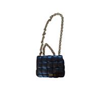 Bottega Veneta Women's Preloved Chain Cassette Bag in Black Lambskin Leather in Brown