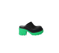 Bottega Veneta Women's Preloved Flash Platform Mules in Black Calfskin Leather | Size: 3