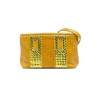 Bottega Veneta Women's Preloved Leather Intrecciato Tote Bag in Yellow