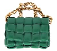 Bottega Veneta Women's Preloved Padded Cassette Shoulder Bag in Green Leather