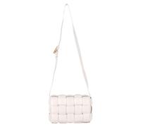 Bottega Veneta Women's Preloved Padded Cassette Shoulder Bag in White Leather in Ecru
