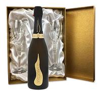 Bottega Vino dei Poeti Prosecco DOC in Gold Presentation Set With Flutes 75cl 11.5% abv