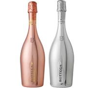 Bottega White Gold & Rose Gold Duo of Sparkling Wine 2 x 75cl
