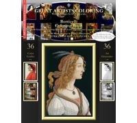Botticelli Coloring Book: Botticelli Grayscale Coloring Book #1 - Color The Greatest Compositions In History