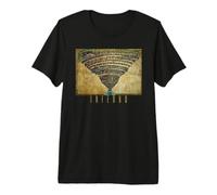 Botticelli Hell Map Divine Comedy Dante Gift Premium T-Shirt