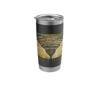Botticelli Hell Map The Divine Comedy Dante Stainless Steel Insulated Tumbler