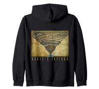 Botticelli Hell Map The Divine Comedy Dante Zip Hoodie